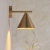 Kinkiet metalowy mosiężny stożkowy 102893 z serii Cape - Endon Lighting
