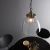 Lampa wisząca szklana mosiężna 1-punktowa 102926 z serii Hansen Grand - Endon Lighting