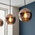 Lampa wisząca 3-punktowa miedziana szklana 102929 z serii Boli - Endon Lighting