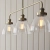 Lampa wisząca mosiężna 3-punktowa z kloszami 103014 z serii Hansen - Endon Lighting