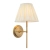 Kinkiet mosiężny z kremowym abażurem 103346 z serii RENNES - Endon Lighting