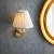 Kinkiet mosiężny z kremowym abażurem 103346 z serii RENNES - Endon Lighting