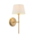 Kinkiet mosiężny z abażurem w kolorze kości słoniowej 103355 z serii RENNES - Endon Lighting