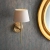 Kinkiet mosiężny z abażurem w kolorze kości słoniowej 103355 z serii RENNES - Endon Lighting