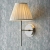 Kinkiet niklowany z plisowanym abażurem 103356 z serii Rennes - Endon Lighting