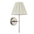 Kinkiet niklowany z plisowanym abażurem 103356 z serii Rennes - Endon Lighting