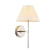 Kinkiet niklowany z abażurem w kolorze kości słoniowej 103357 z serii RENNES - Endon Lighting