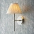 Kinkiet niklowany z abażurem w kolorze kości słoniowej 103357 z serii RENNES - Endon Lighting
