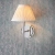 Kinkiet niklowany z abażurem w kolorze kości słoniowej 103357 z serii RENNES - Endon Lighting