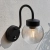 Kinkiet zewnętrzny czarny z czujnikiem ruchu 103829 z serii Eldon - Endon Lighting