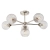 Lampa sufitowa niklowana 6-punktowa ze szklanymi kloszami 104050 z serii Allegra - Endon Lighting