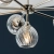 Lampa wisząca niklowa 8-punktowa ze szklanymi kloszami 104051 z serii Allegra - Endon Lighting