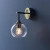 Kinkiet niklowany ze szklanym kloszem 104052 z serii Allegra - Endon Lighting
