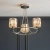 Lampa sufitowa niklowana szklana 3-punktowa 104107 z serii Berenice - Endon Lighting