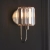 Kinkiet niklowany szklany 1-punktowy 104109 z serii Berenice - Endon Lighting