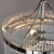 Lampa wisząca szklana niklowana 3-punktowa 104113 z serii Marietta - Endon Lighting