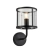 Kinkiet metalowy czarny ze szklanym kloszem 104193 z serii Hopton - Endon Lighting