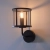 Kinkiet metalowy czarny ze szklanym kloszem 104193 z serii Hopton - Endon Lighting