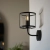 Kinkiet metalowy czarny ze szklanym kloszem 104193 z serii Hopton - Endon Lighting