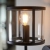 Kinkiet metalowy czarny ze szklanym kloszem 104193 z serii Hopton - Endon Lighting