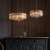 Lampa wisząca niklowa kryształowa 5-punktowa 104467 z serii Clifton - Endon Lighting