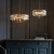 Lampa wisząca mosiężna kryształowa 5-punktowa 106244 z serii Clifton - Endon Lighting