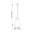Lampa wisząca szklana bursztynowa 1-punktowa 106681 z serii KELDA - Endon Lighting