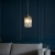 Lampa wisząca mosiężna z prążkowanym szkłem 106710 z serii LAMBETH - Endon Lighting