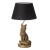 Lampa stołowa złota z figurką lisa i czarnym kloszem 106796 - Endon Lighting