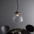 Lampa wisząca szklana srebrna 1-punktowa 106896 z serii Hansen Grand - Endon Lighting