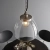 Lampa wisząca szklana srebrna 1-punktowa 106896 z serii Hansen Grand - Endon Lighting