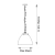 Lampa wisząca szklana srebrna 1-punktowa 106896 z serii Hansen Grand - Endon Lighting