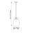 Lampa wisząca szklana przezroczysta z mosiądzem 106923 z serii Lyra - Endon Lighting