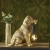 Lampa stołowa złota w kształcie psa 107364 z serii Labrador Puppy - Endon Lighting