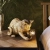 Lampa stołowa złota w kształcie kota 107389 z serii Kitten - Endon Lighting