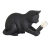 Lampa stołowa czarna w kształcie kota z żywicy 107390 z serii Kitten - Endon Lighting