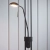 Lampa podłogowa metalowa czarna z ramieniem do czytania 107738 z serii Rome - Endon Lighting