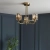 Lampa sufitowa mosiężna 3-punktowa szklana 107801 z serii Berenice - Endon Lighting