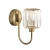 Kinkiet mosiężny z kryształowym kloszem 107803 z serii Berenice - Endon Lighting