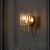 Kinkiet mosiężny z kryształowym kloszem 107803 z serii Berenice - Endon Lighting