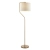 Lampa podłogowa mosiężna z lnianym abażurem 108022 z serii Clement - Endon Lighting