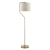 Lampa podłogowa mosiężna z lnianym abażurem 108022 z serii Clement - Endon Lighting