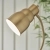 Lampa podłogowa metalowa mosiężna 1-punktowa 108126 z serii Classic Flexi - Endon Lighting