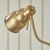 Lampa podłogowa metalowa mosiężna 1-punktowa 108126 z serii Classic Flexi - Endon Lighting