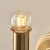 Kinkiet mosiężny szczotkowany akumulatorowy 110459 z serii Burley - Endon Lighting