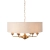 Lampa wisząca mosiężna z abażurem 6-punktowa 110722 z serii Highclere - Endon Lighting