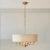Lampa wisząca mosiężna z abażurem 6-punktowa 110722 z serii Highclere - Endon Lighting