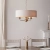 Lampa wisząca mosiężna z lnianym abażurem 3-punktowa 110723 z serii Highclere - Endon Lighting