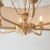 Lampa wisząca mosiężna z beżowym abażurem 8-punktowa 110727 z serii Highclere - Endon Lighting