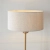 Lampa stołowa mosiężna z beżowym abażurem 110728 z serii Highclere - Endon Lighting